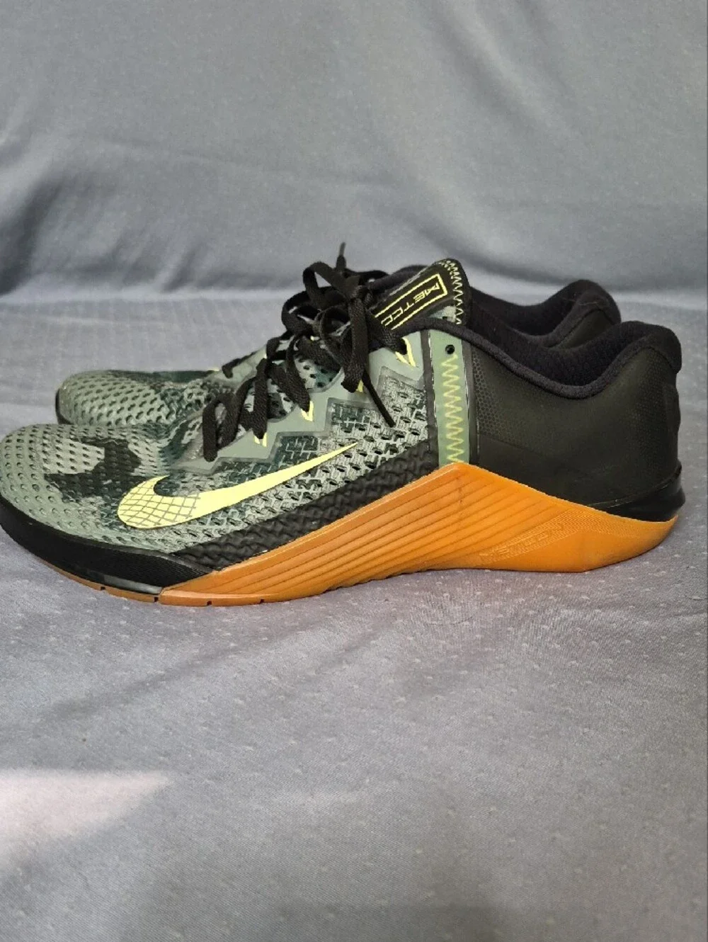 Nike Metcon 6 Men's 10.5 Camo Mesh Athletic Cross Training Shoes Sneakers